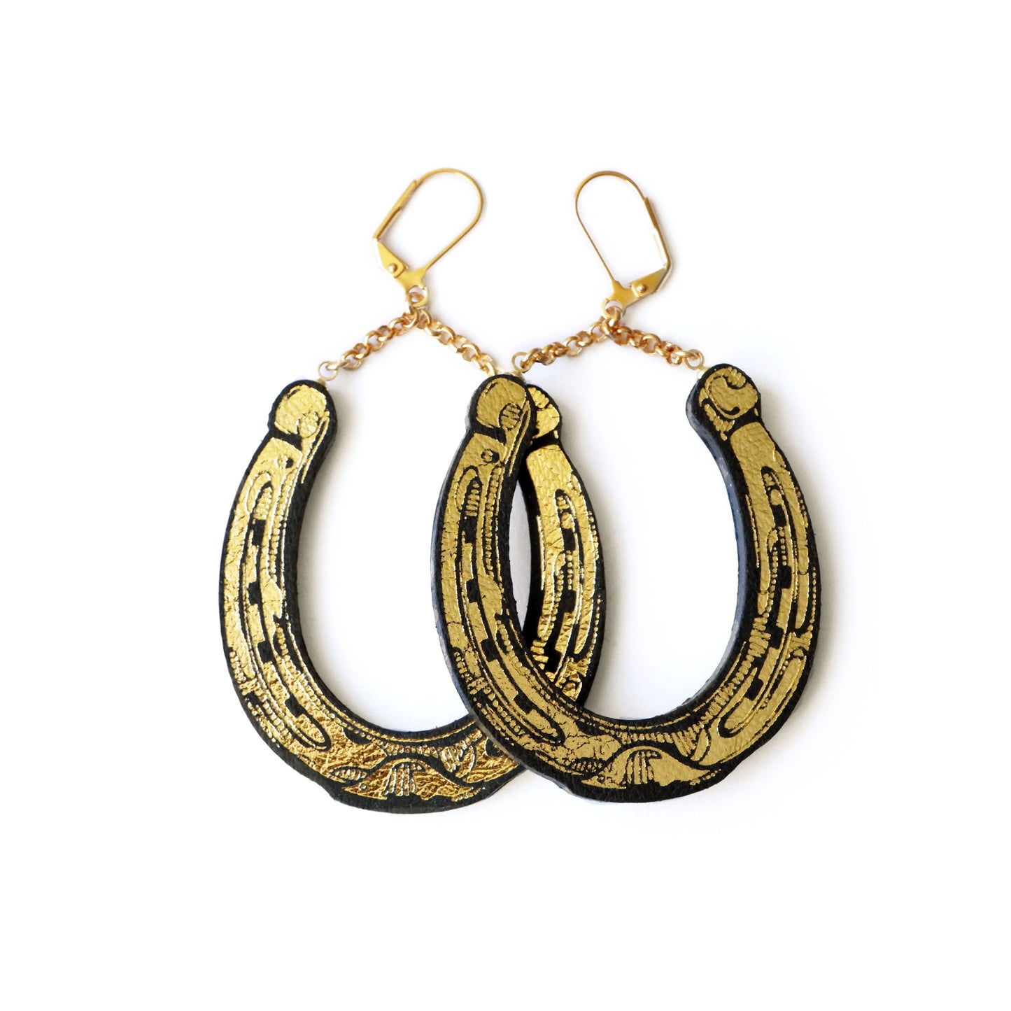 LUCKY HORSESHOE . earrings