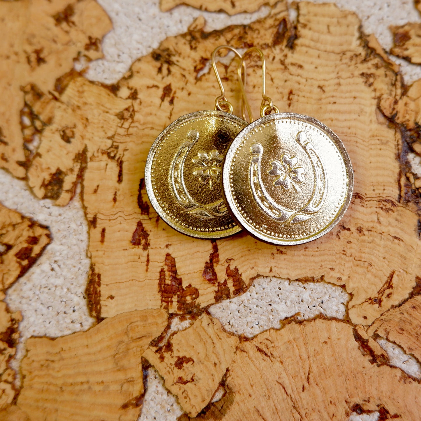 LUCKY COIN . earrings