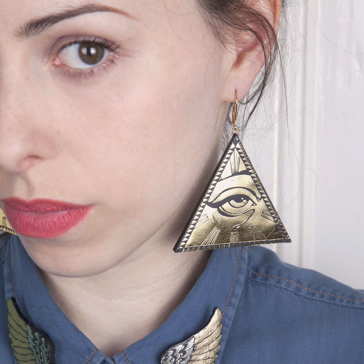 ALL SEEING  EYE . earrings