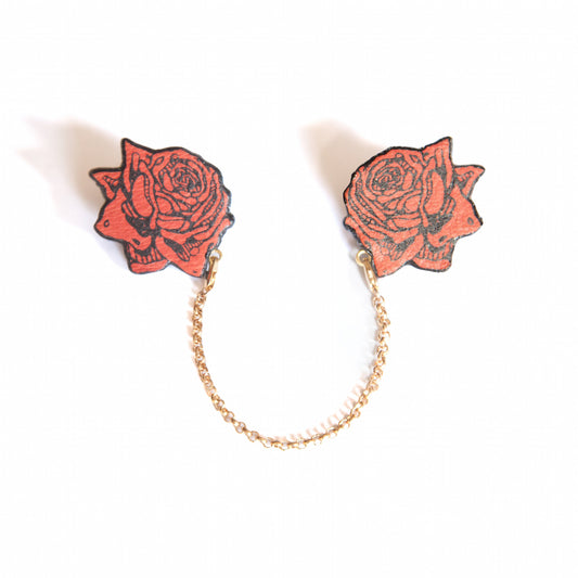 ROSE . collar brooches