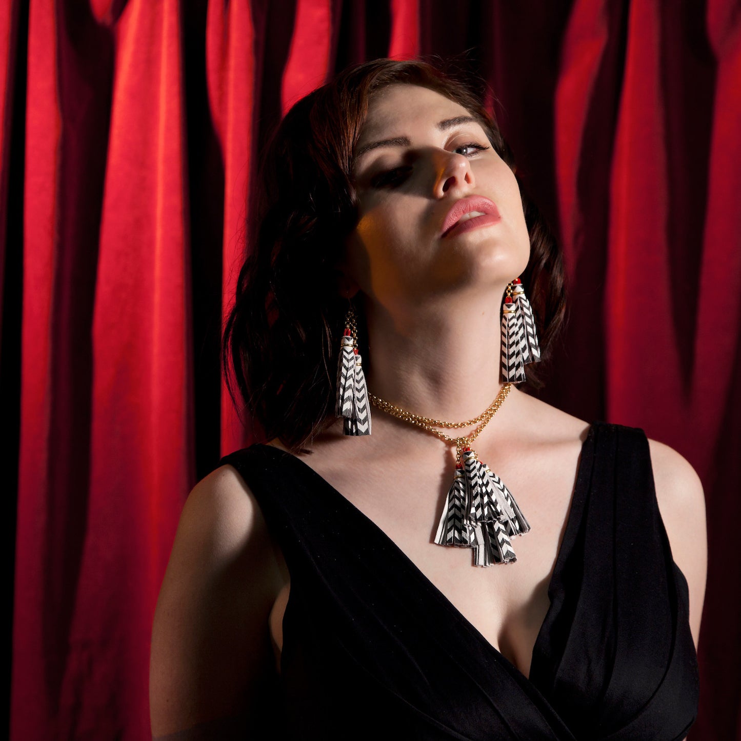 DOPPELGÄNGER . tassel tie necklace