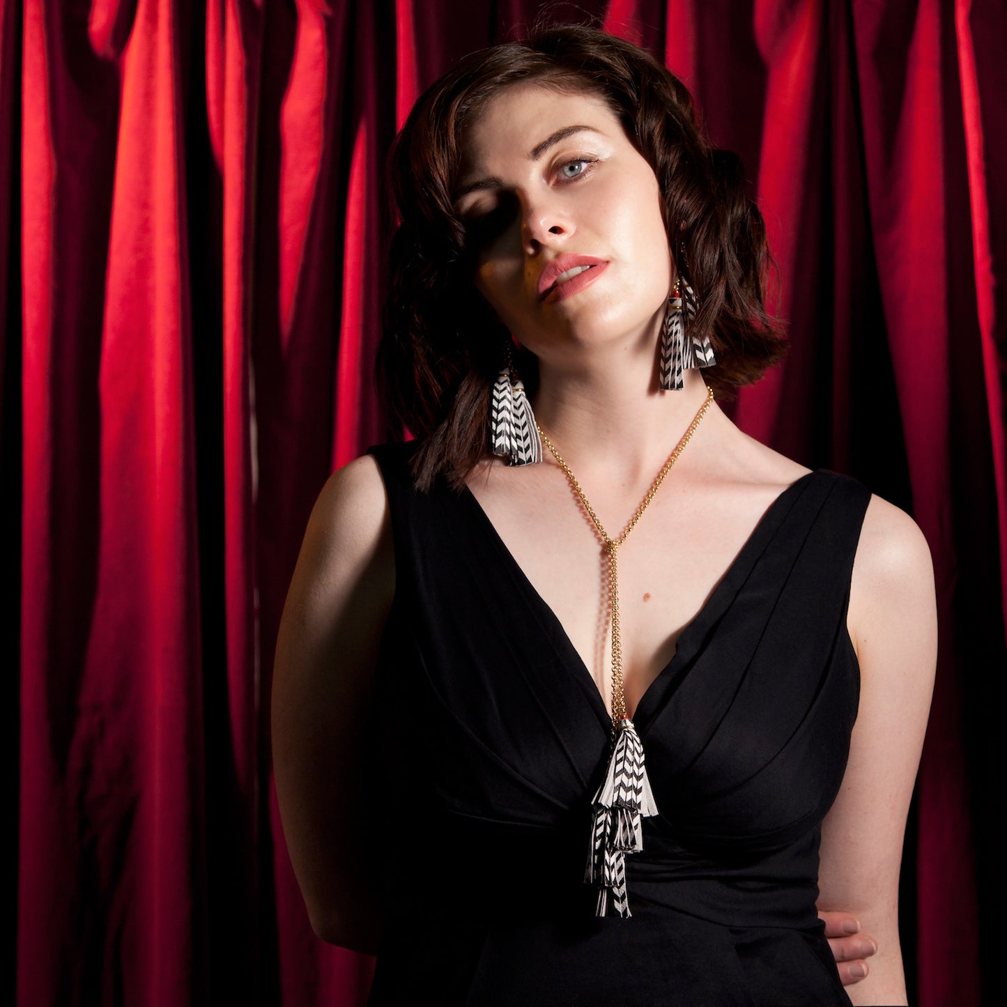 DOPPELGÄNGER . tassel earrings