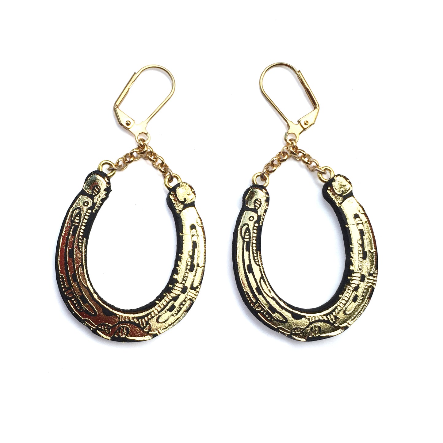 LUCKY HORSESHOE . earrings