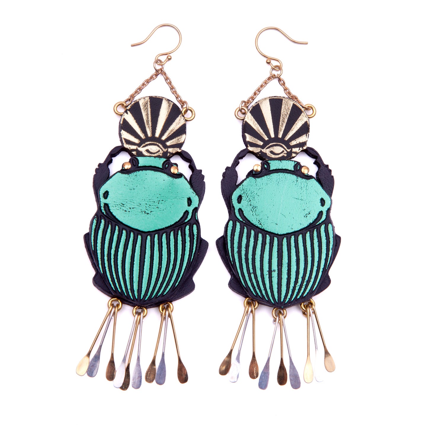 SACRED SCARAB . earrings