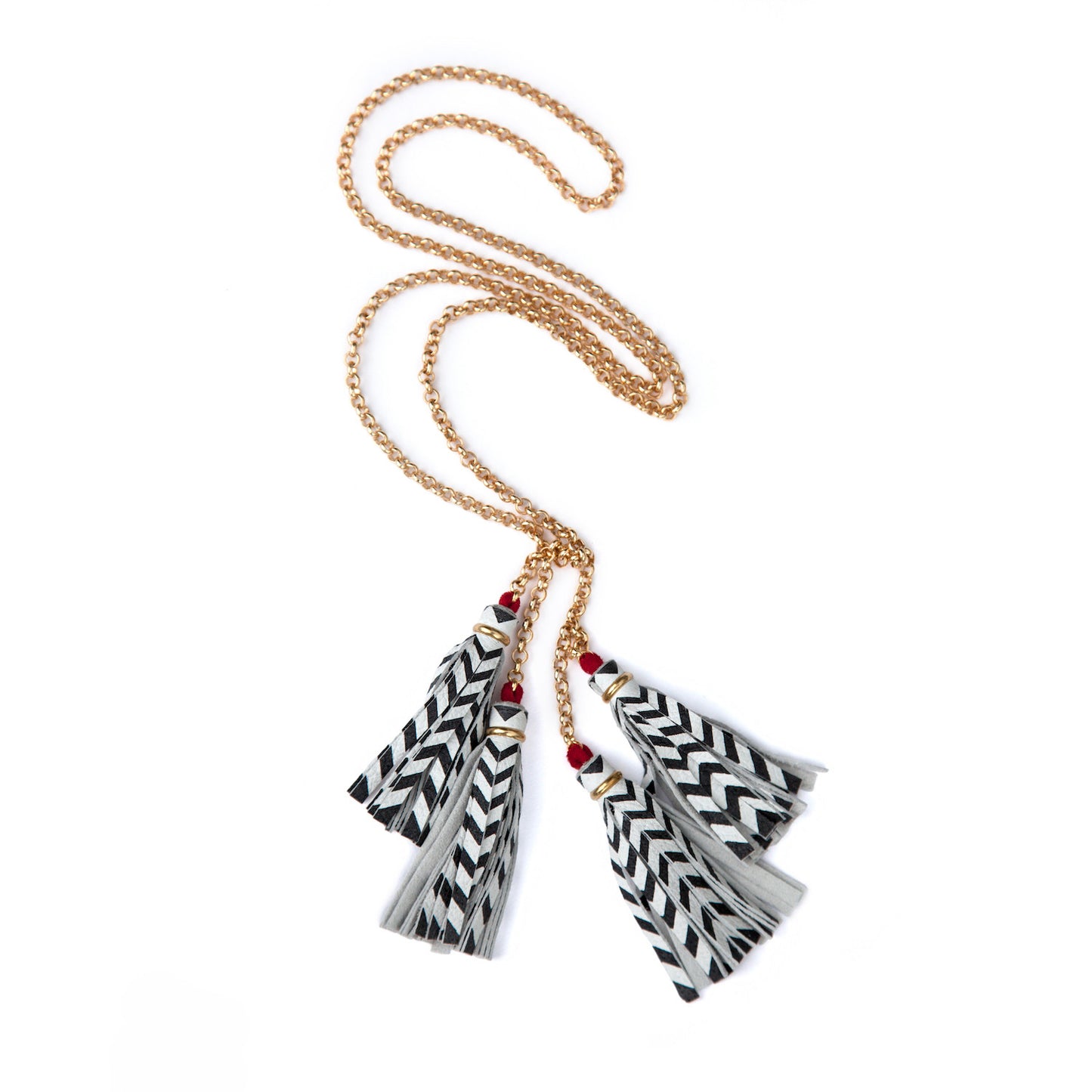 DOPPELGÄNGER . tassel tie necklace