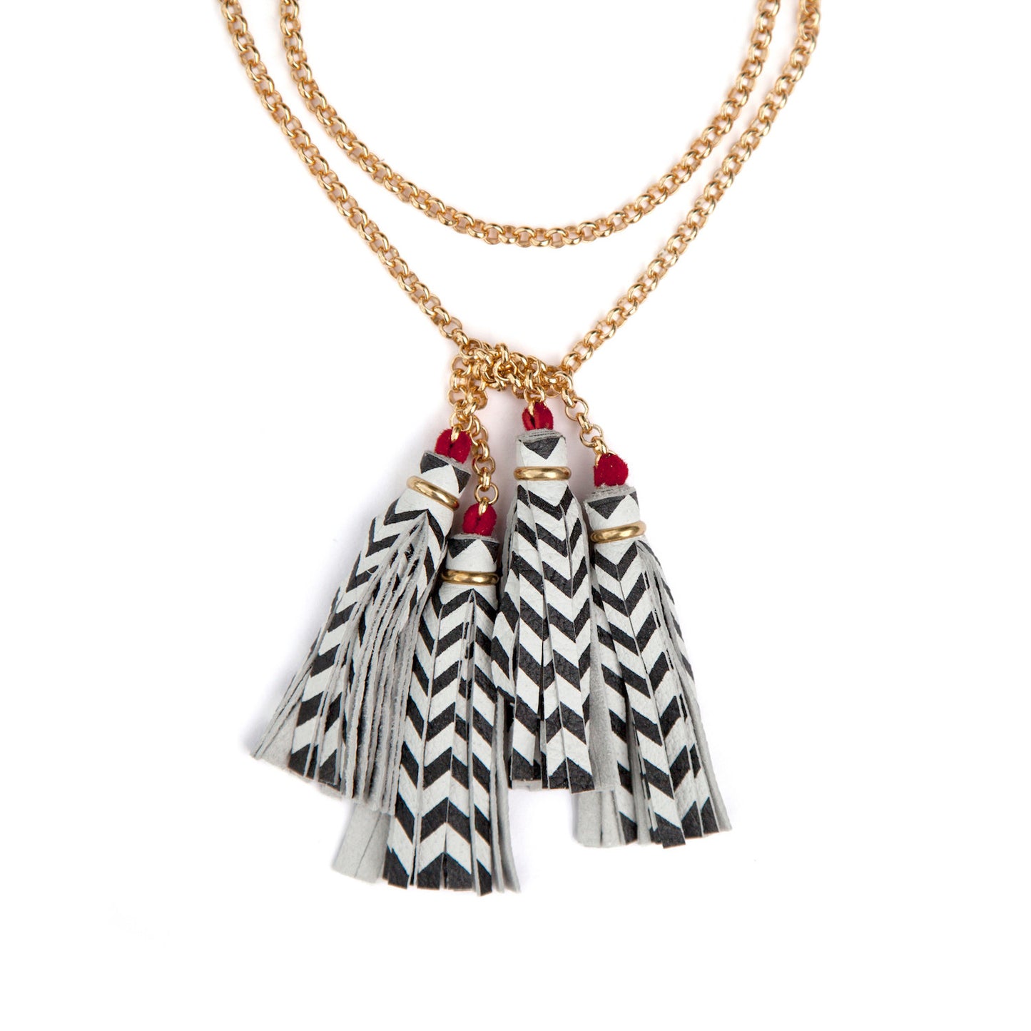 DOPPELGÄNGER . tassel tie necklace