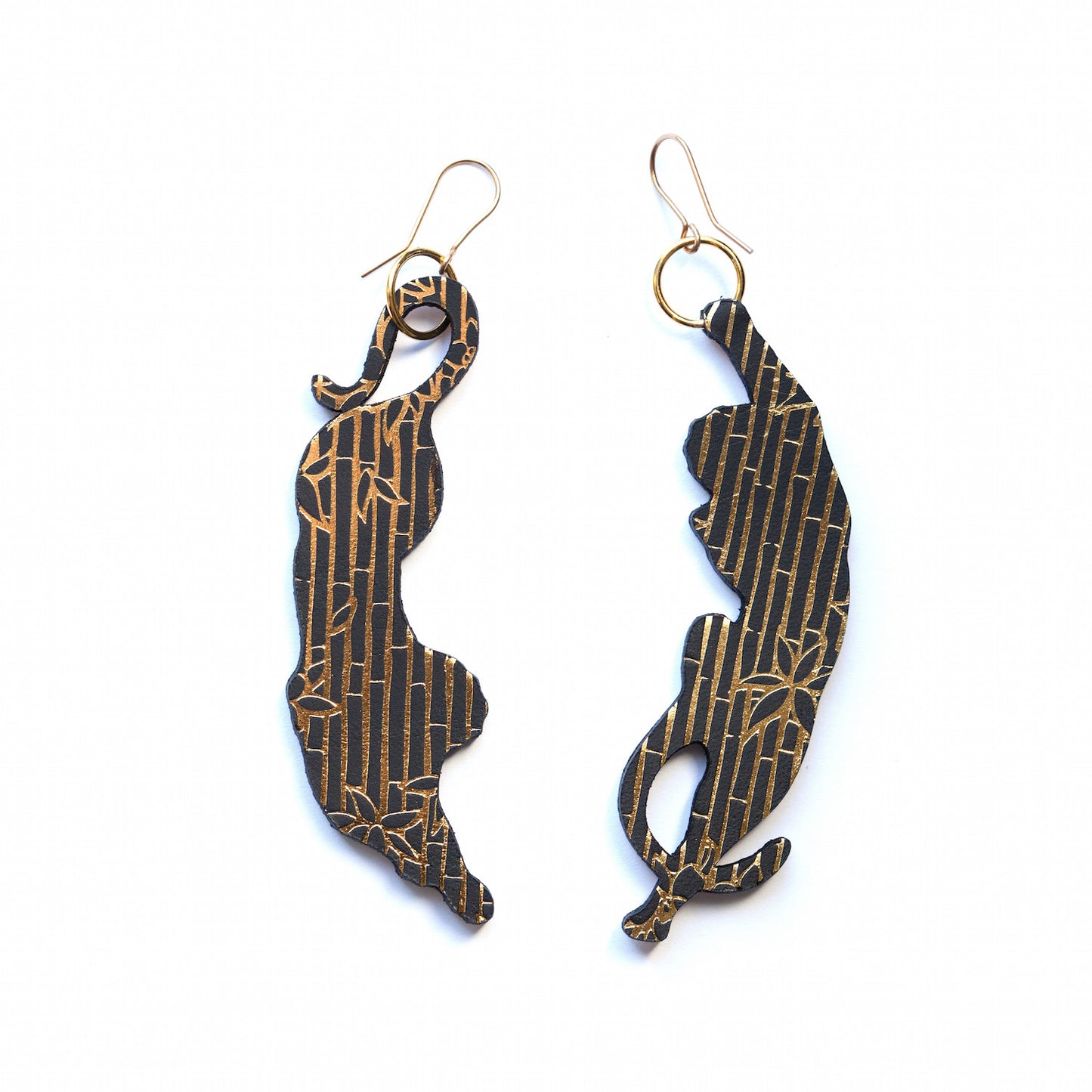 LEAPING TIGER . earrings