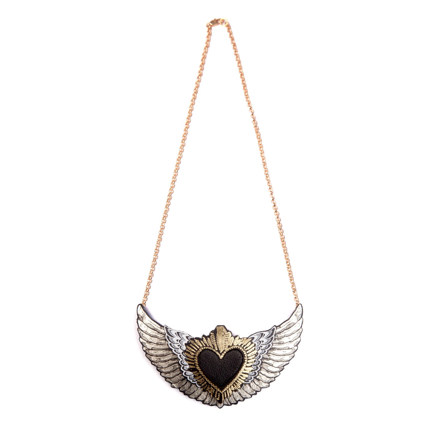 WINGED HEART . necklace