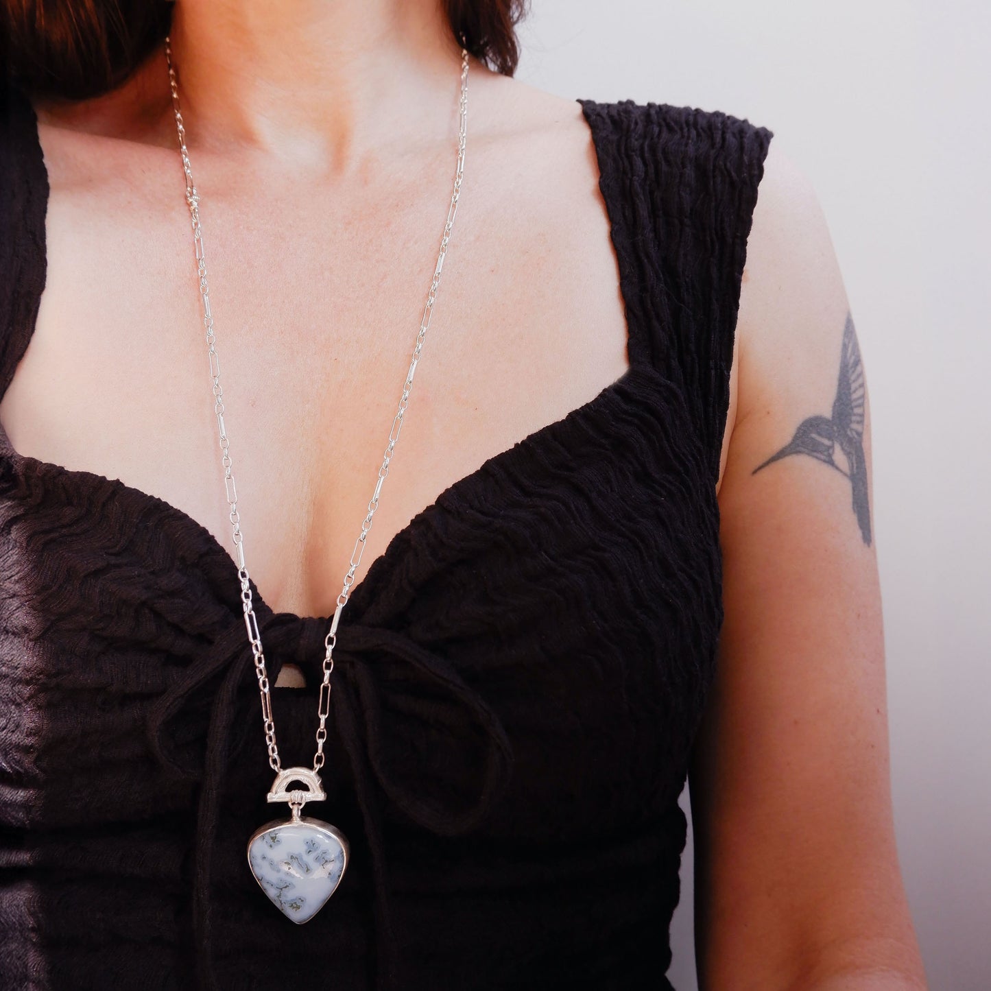 BAMBOO SUNRISE . XL pendant  / O.O.A.K / various stones