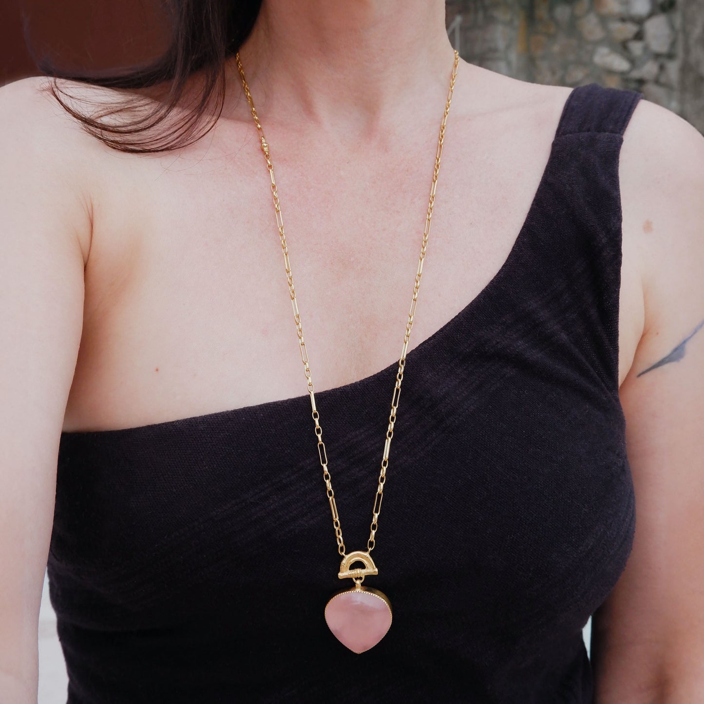 BAMBOO SUNRISE . XL pendant  / O.O.A.K / various stones