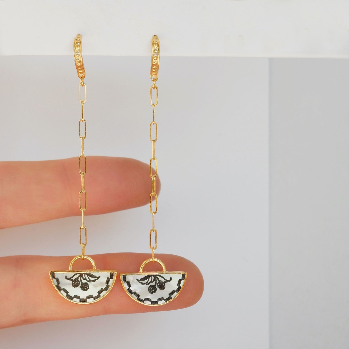 AMICI . Half Moon Drop Earrings