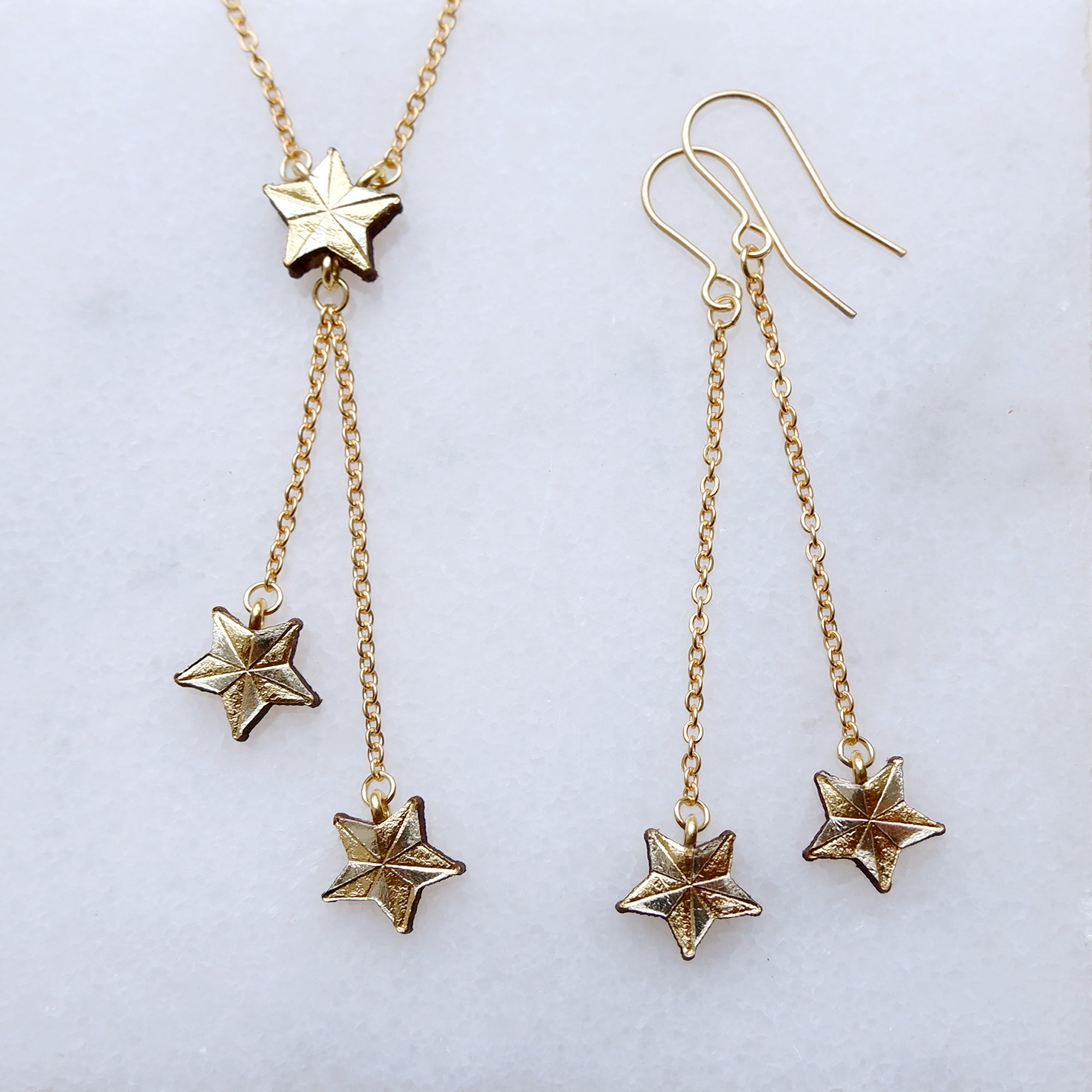 Leather star deals earrings