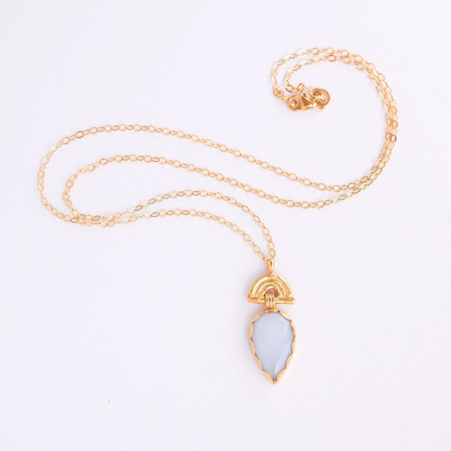 BAMBOO SUNRISE mini . pendant  / O.O.A.K Various Gemstones