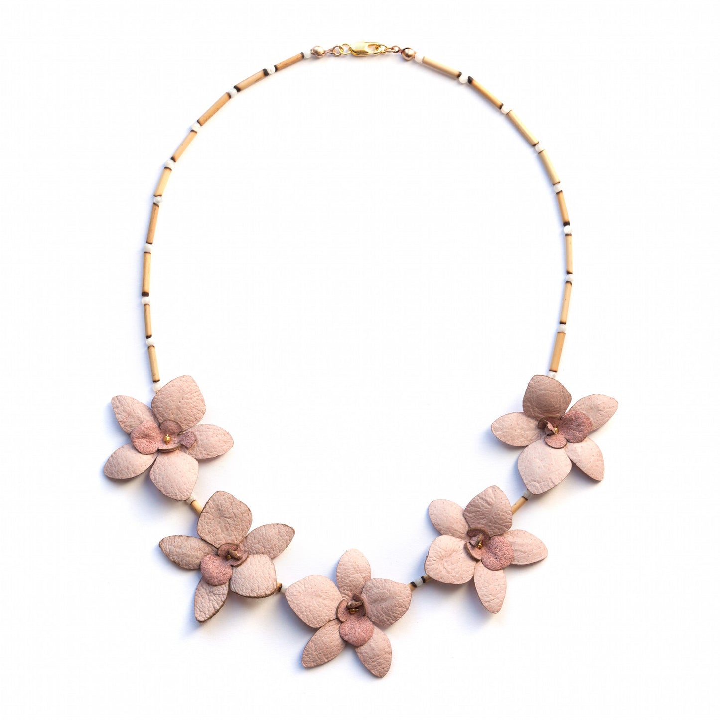 ORCHID BAMBOO . necklace