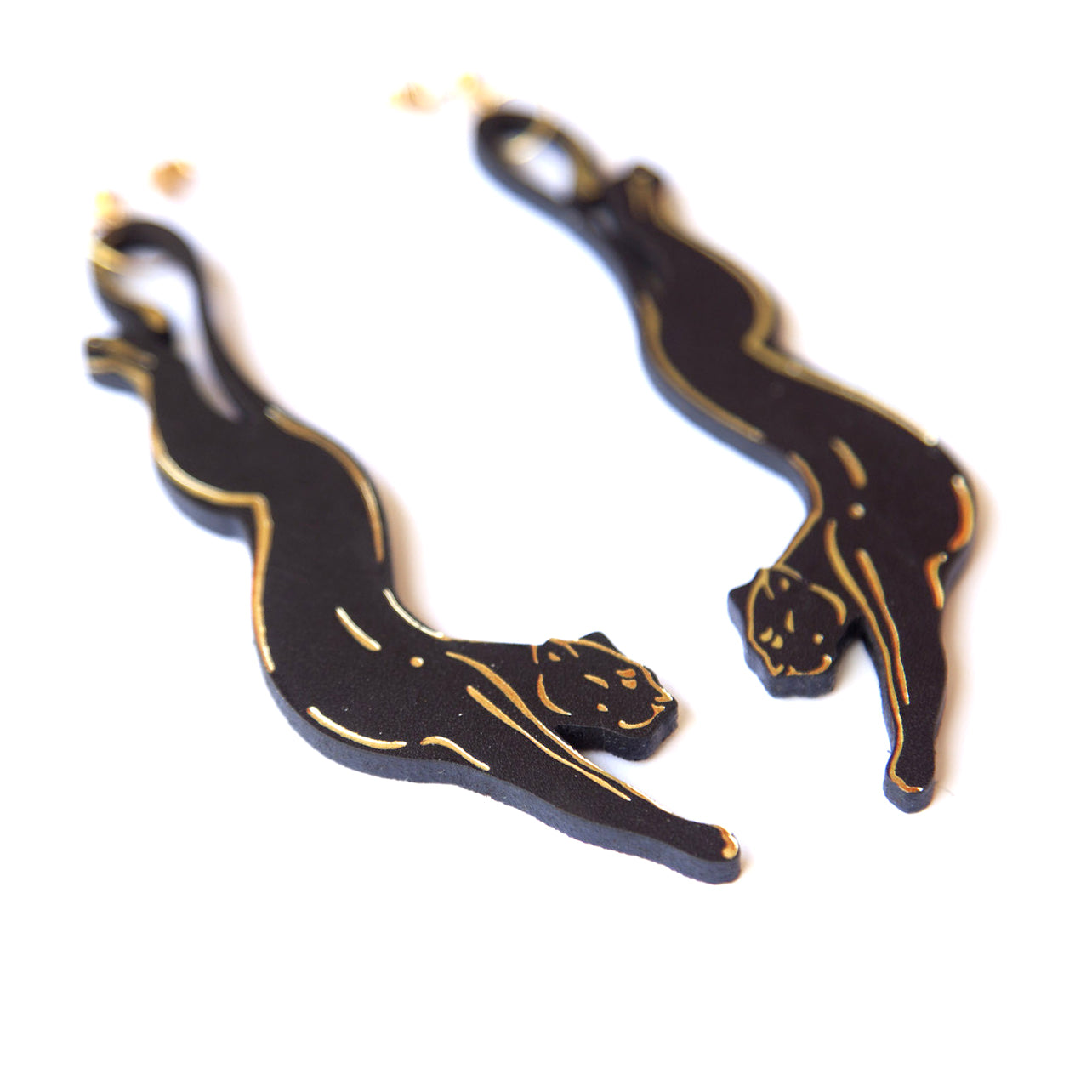 POUNCING PANTHER . earrings