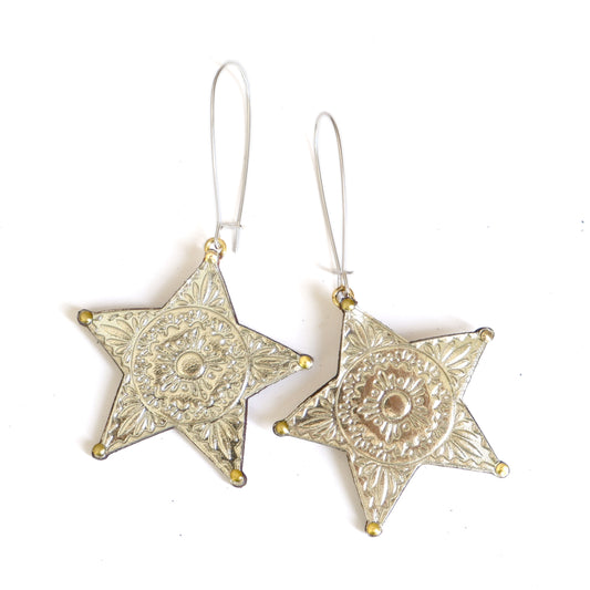 CONCHO STAR . earrings