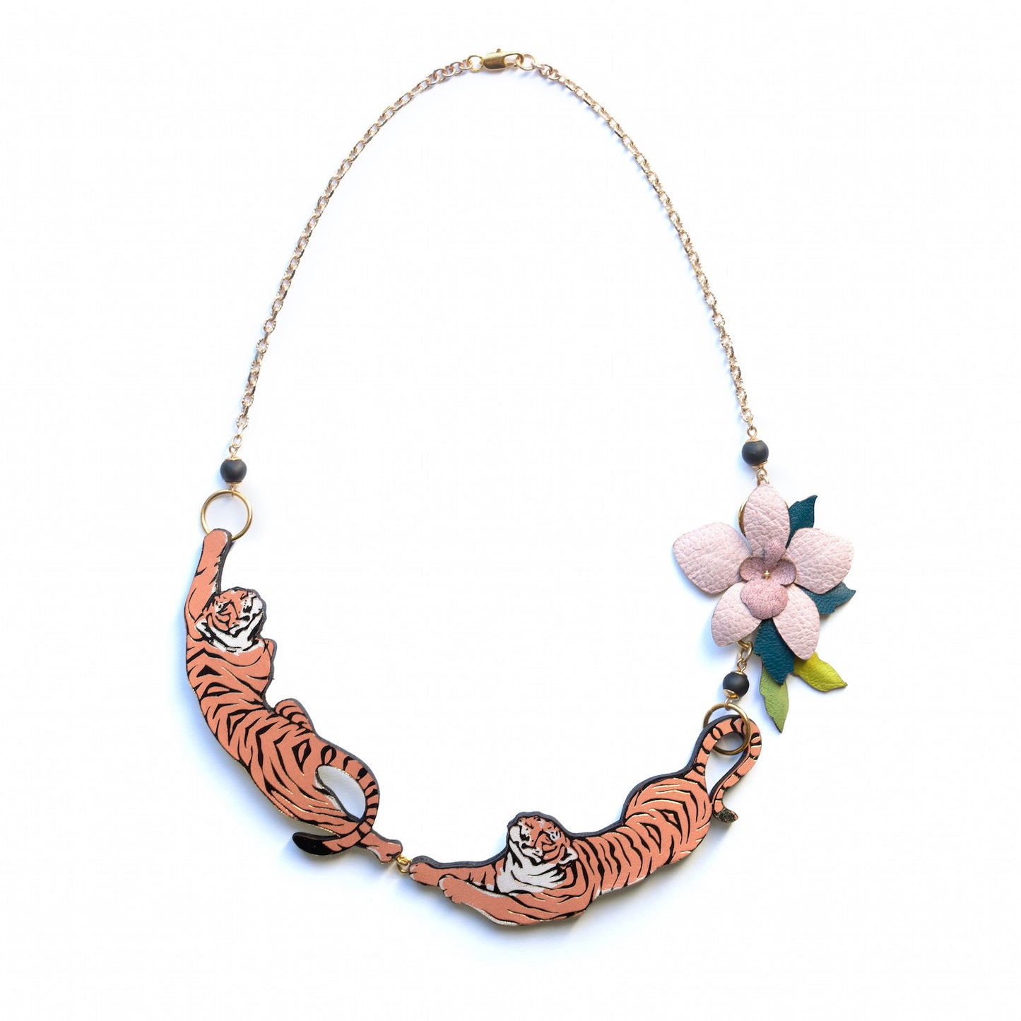 LEAPING TIGER . necklace