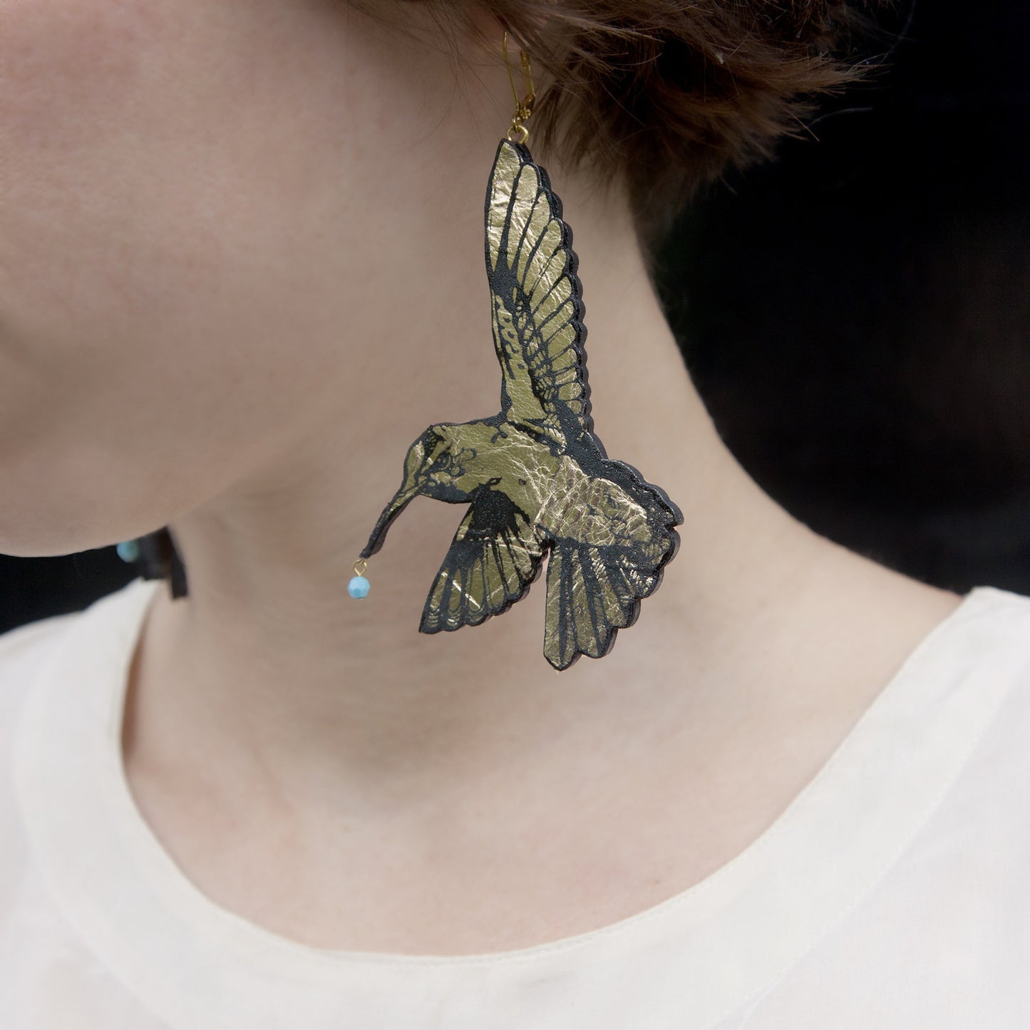 HUMMINGBIRD . earrings