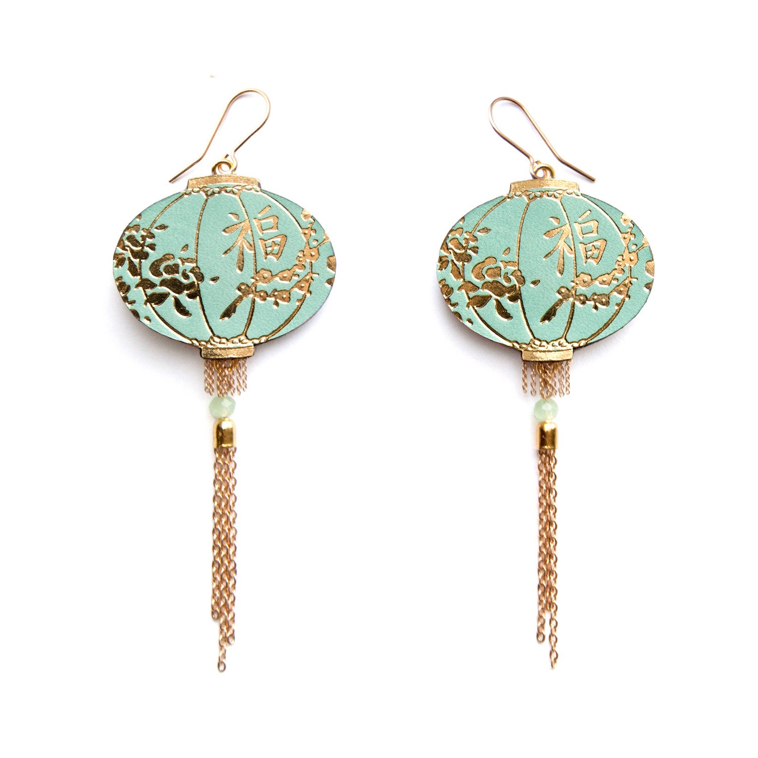 Chinese on sale lantern earrings