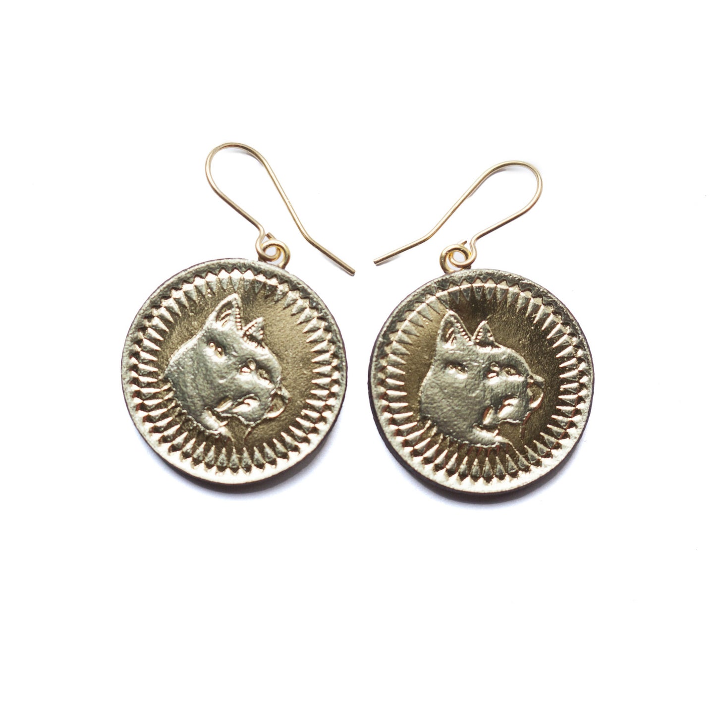 LUCKY COIN . earrings