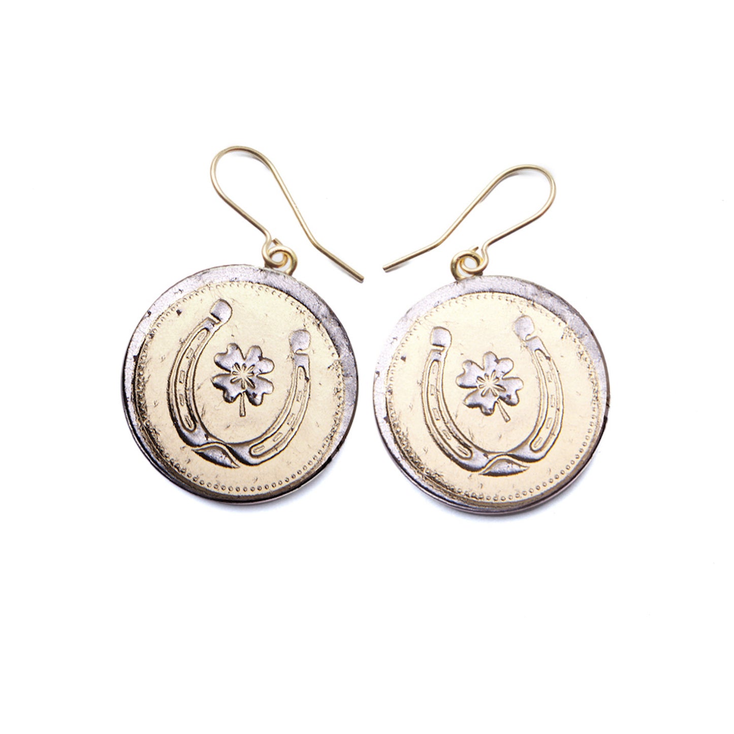 LUCKY COIN . earrings