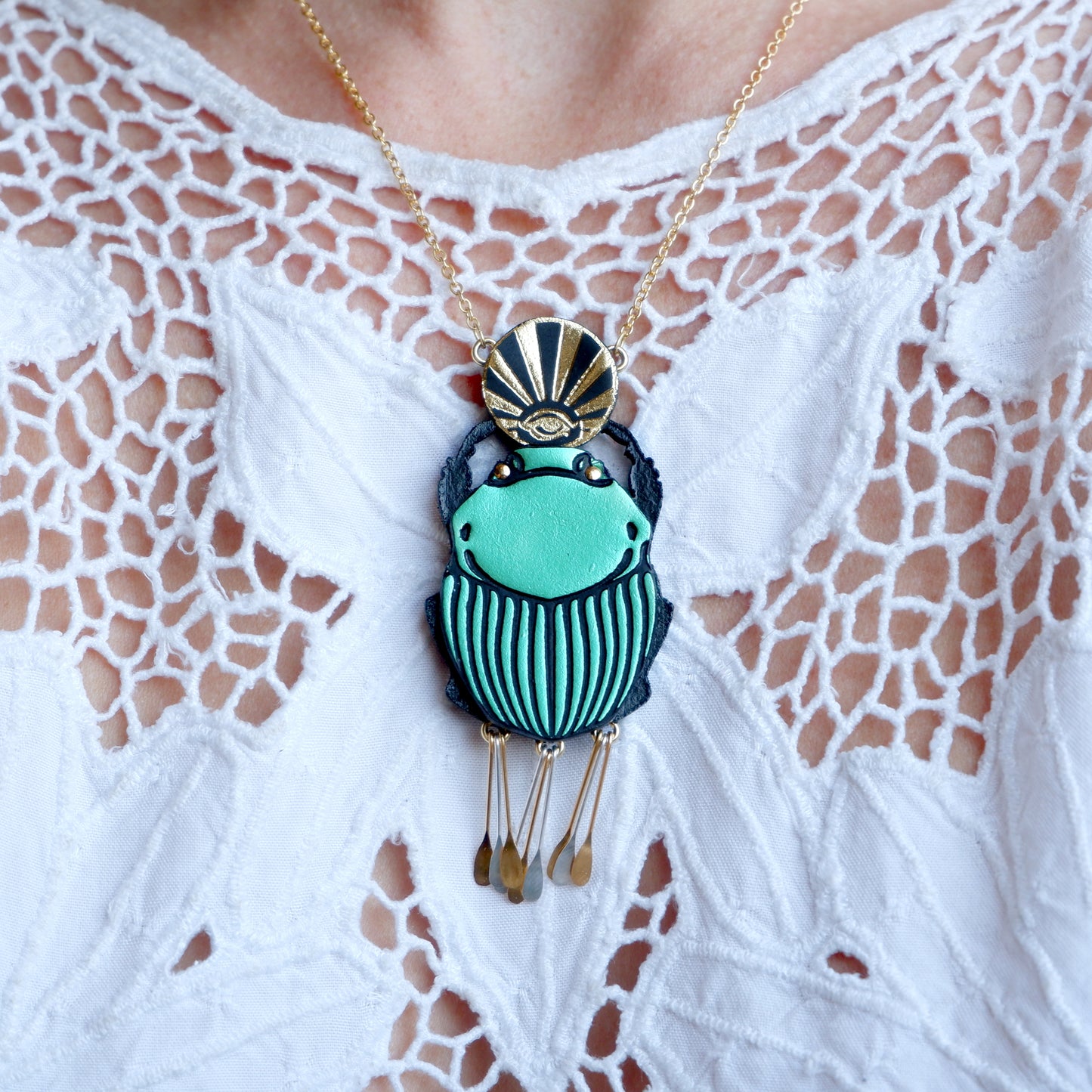 SACRED . SCARAB . pendant